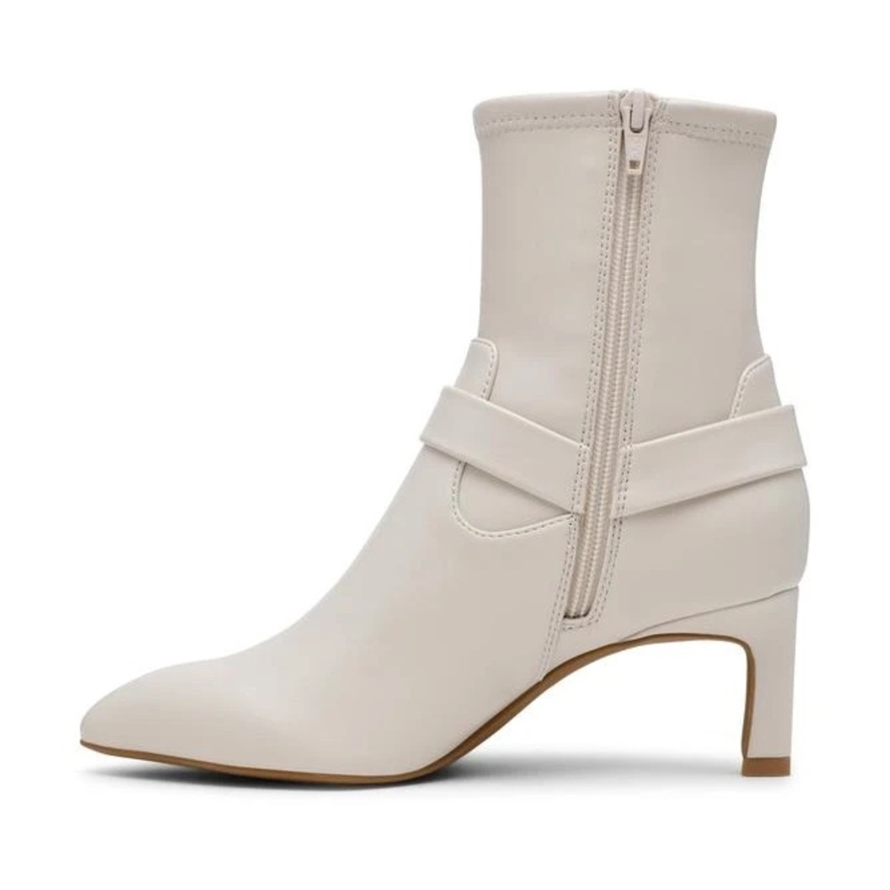 NEW Dolce Vita Gavani Pointed Toe Heeled Bootie Ivory Women’s 9.5 - Picture 2 of 11